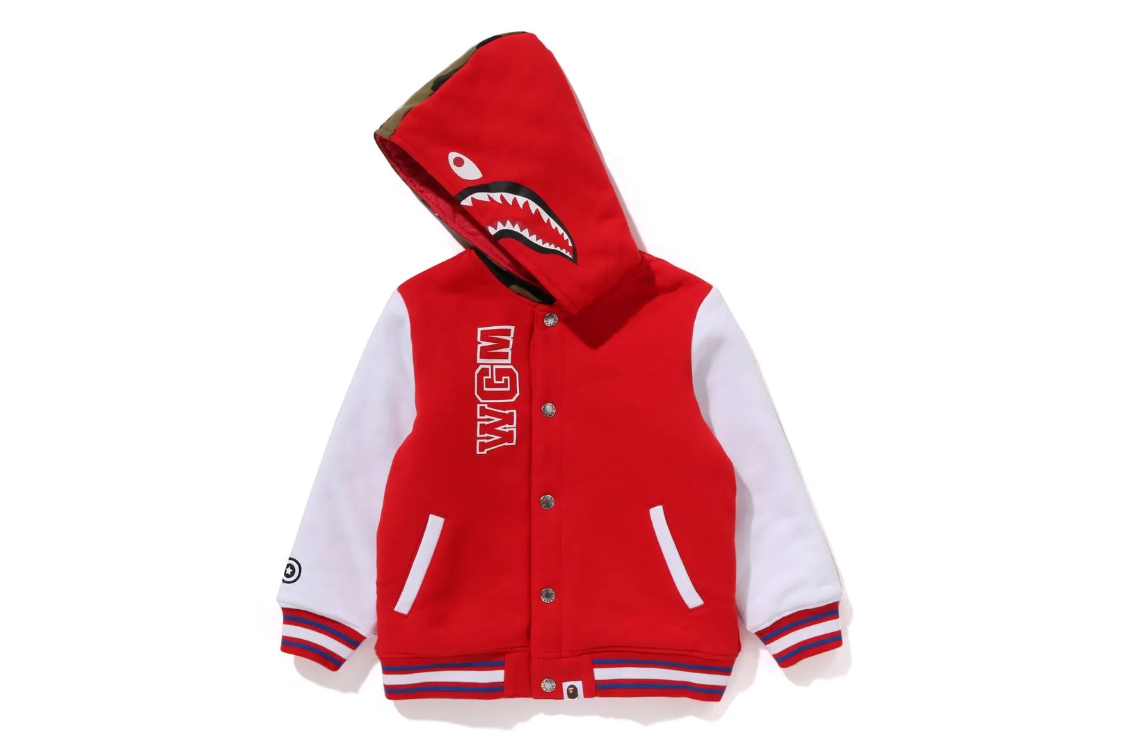 MILO SHARK HOODIE SWEAT VARSITY JACKET sold by Bape product image thumbnail 3