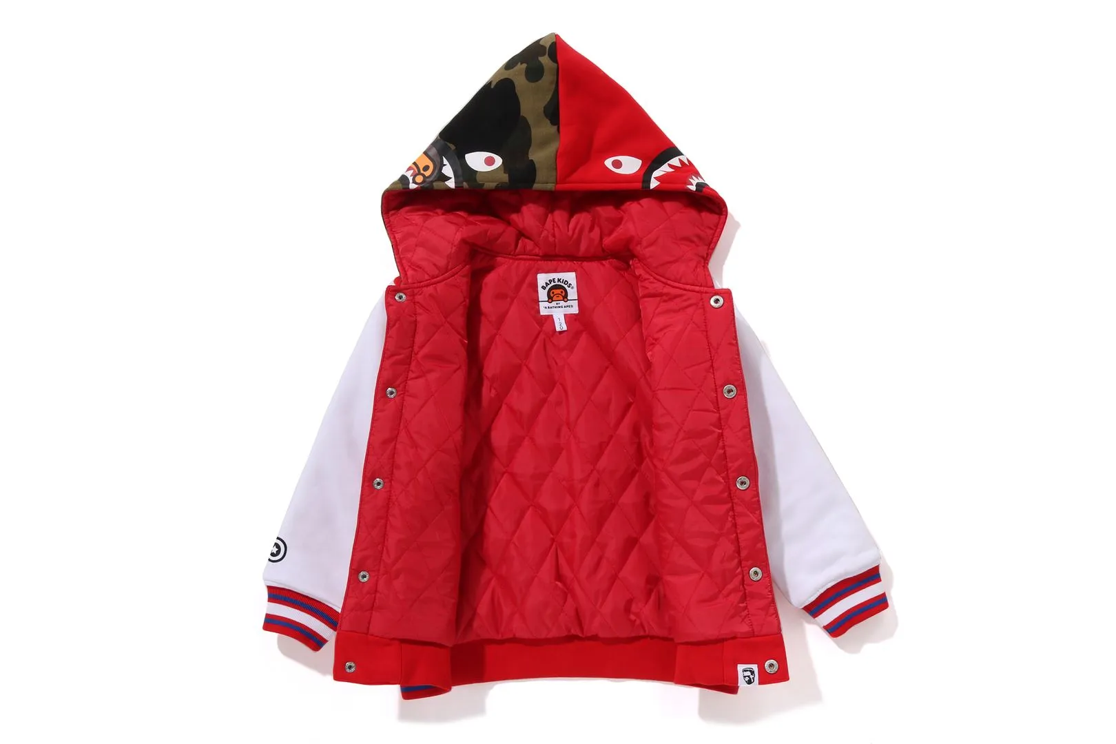 MILO SHARK HOODIE SWEAT VARSITY JACKET sold by Bape product image thumbnail 4