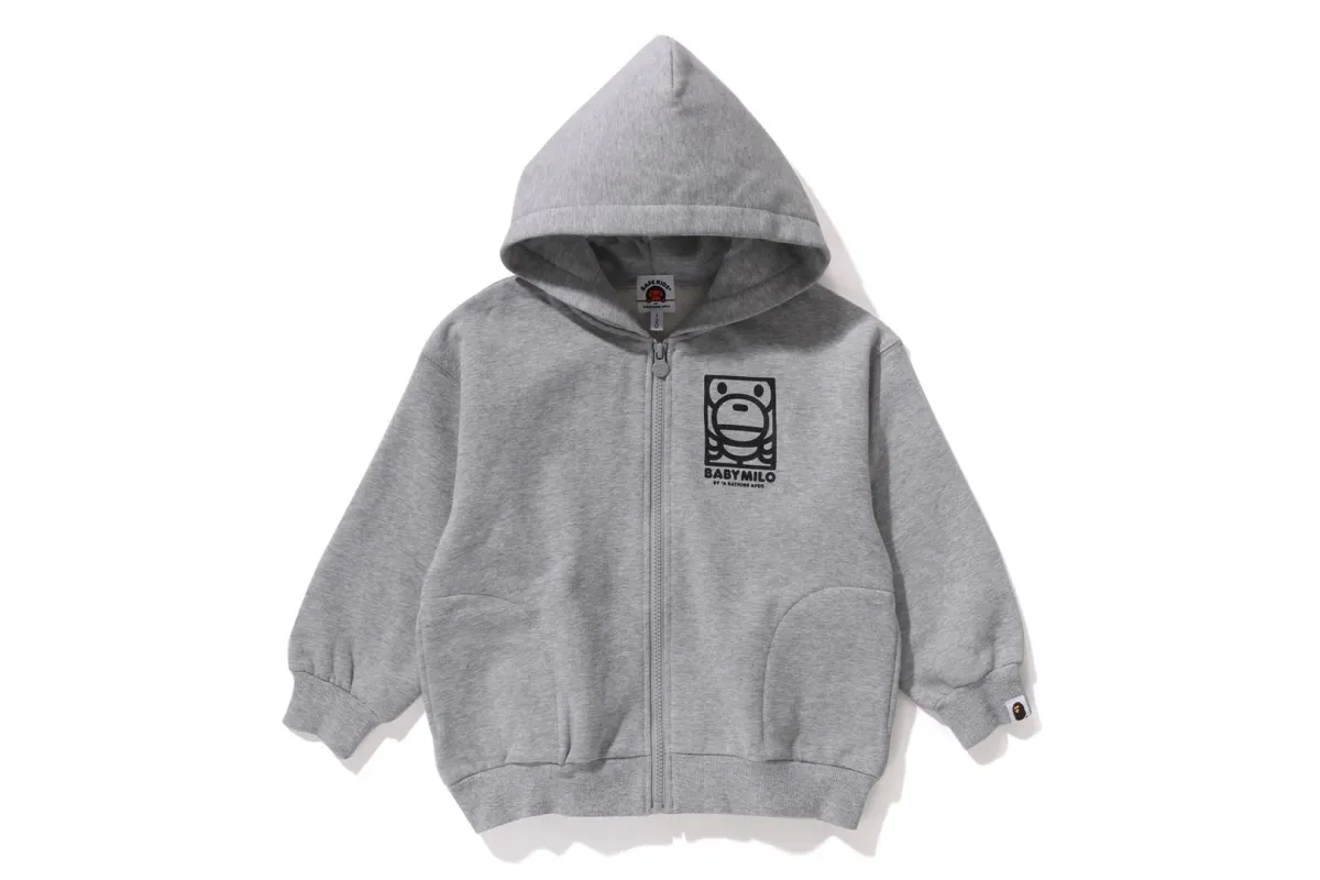 SQUARE MILO RELAXED FIT ZIP HOODIE sold by Bape