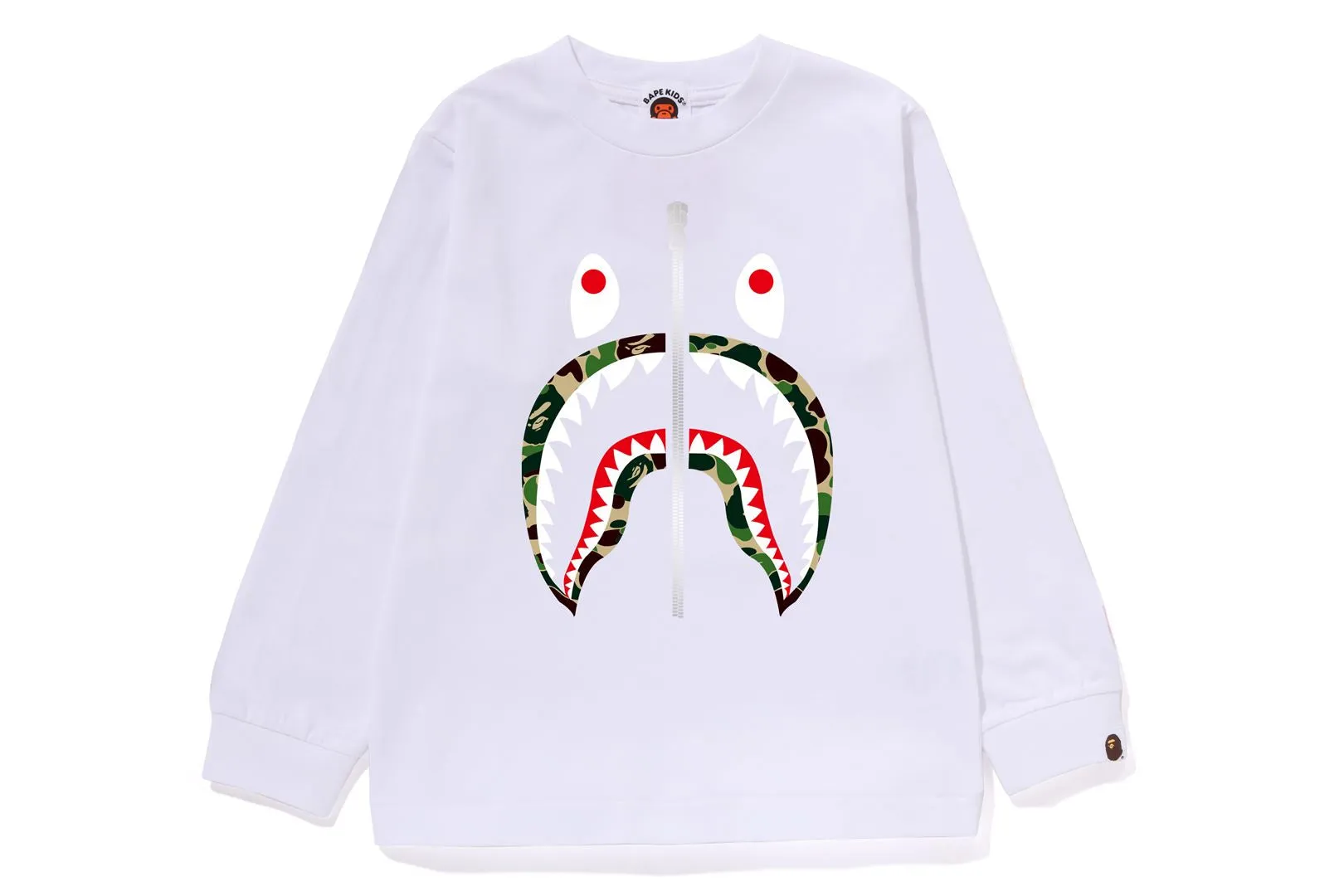 ABC CAMO SHARK LS TEE sold by Bape product image thumbnail 3