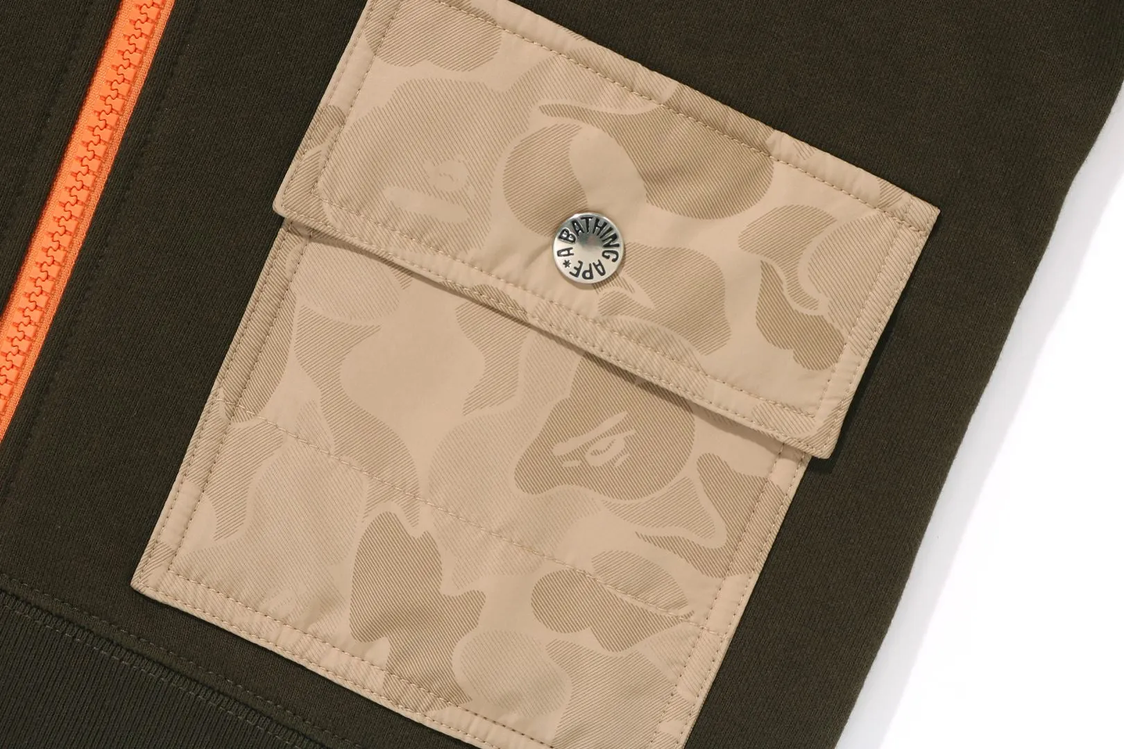 SOLID CAMO BACK PRINT ZIP HOODIE sold by Bape product image thumbnail 5