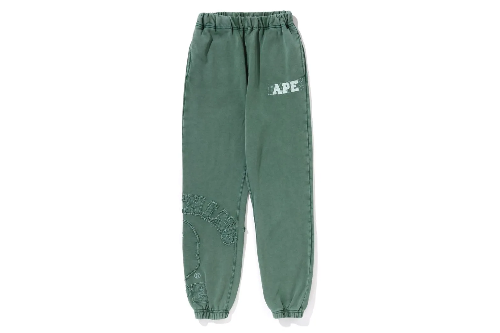 VINTAGE WASHED COLLEGE PATCH SWEATPANTS sold by Bape