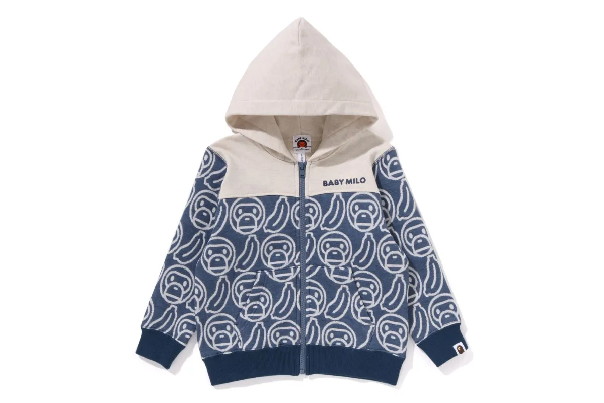 BANANA MILO KNIT JACQUARD ZIP HOODIE made by Bape