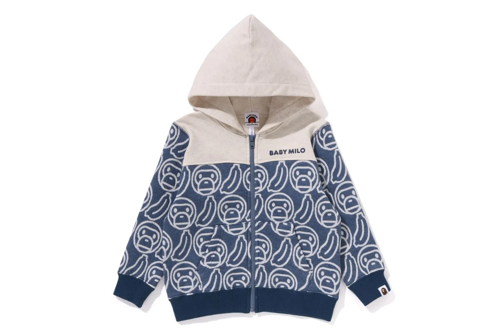 BANANA MILO KNIT JACQUARD ZIP HOODIE sold by Bape