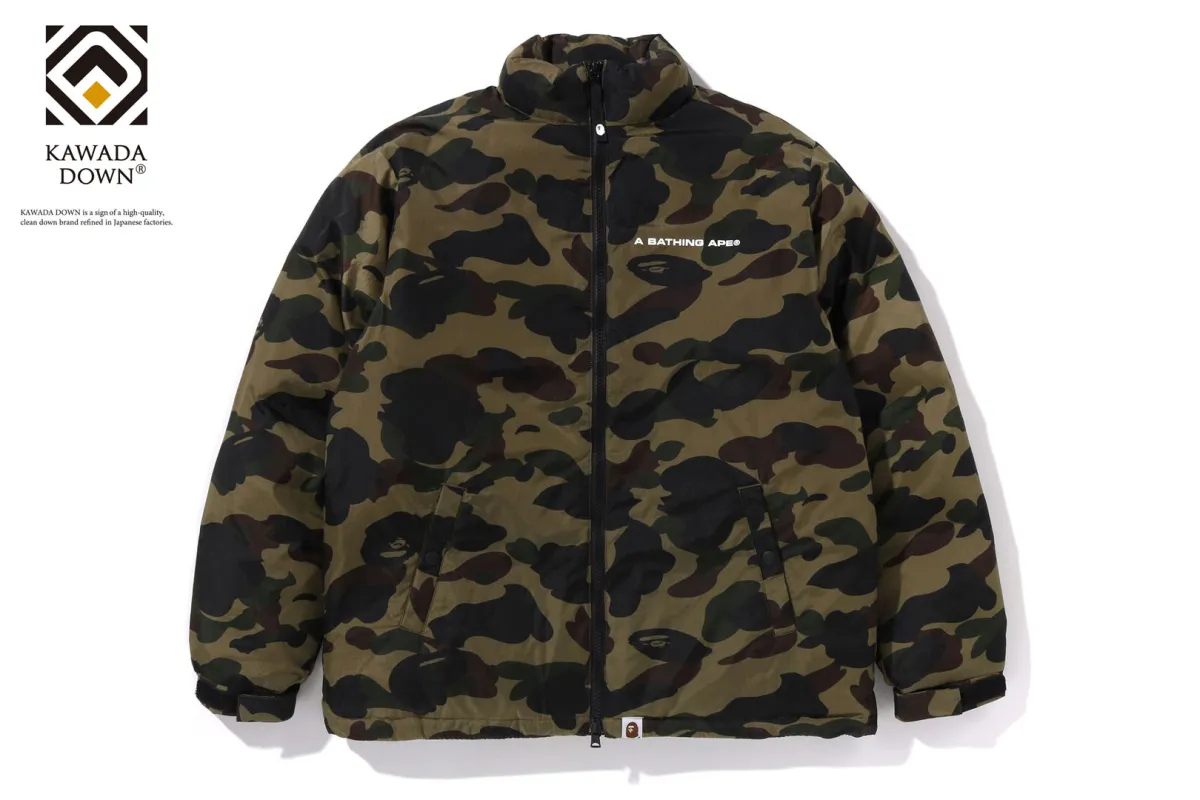 1ST CAMO DOWN JACKET sold by Bape