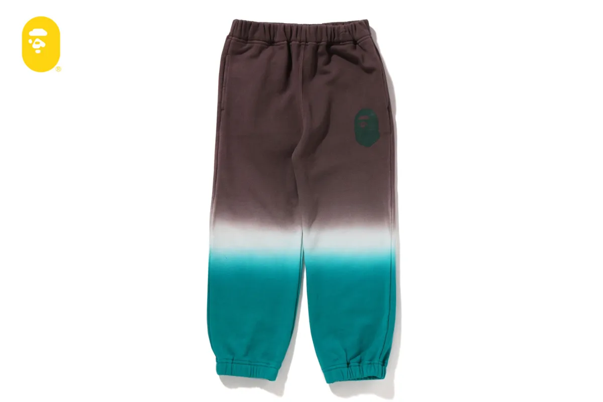 GRADATION APE HEAD SWEAT PANTS sold by Bape