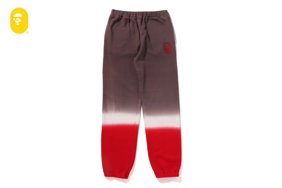 GRADATION APE HEAD SWEAT PANTS sold by Bape