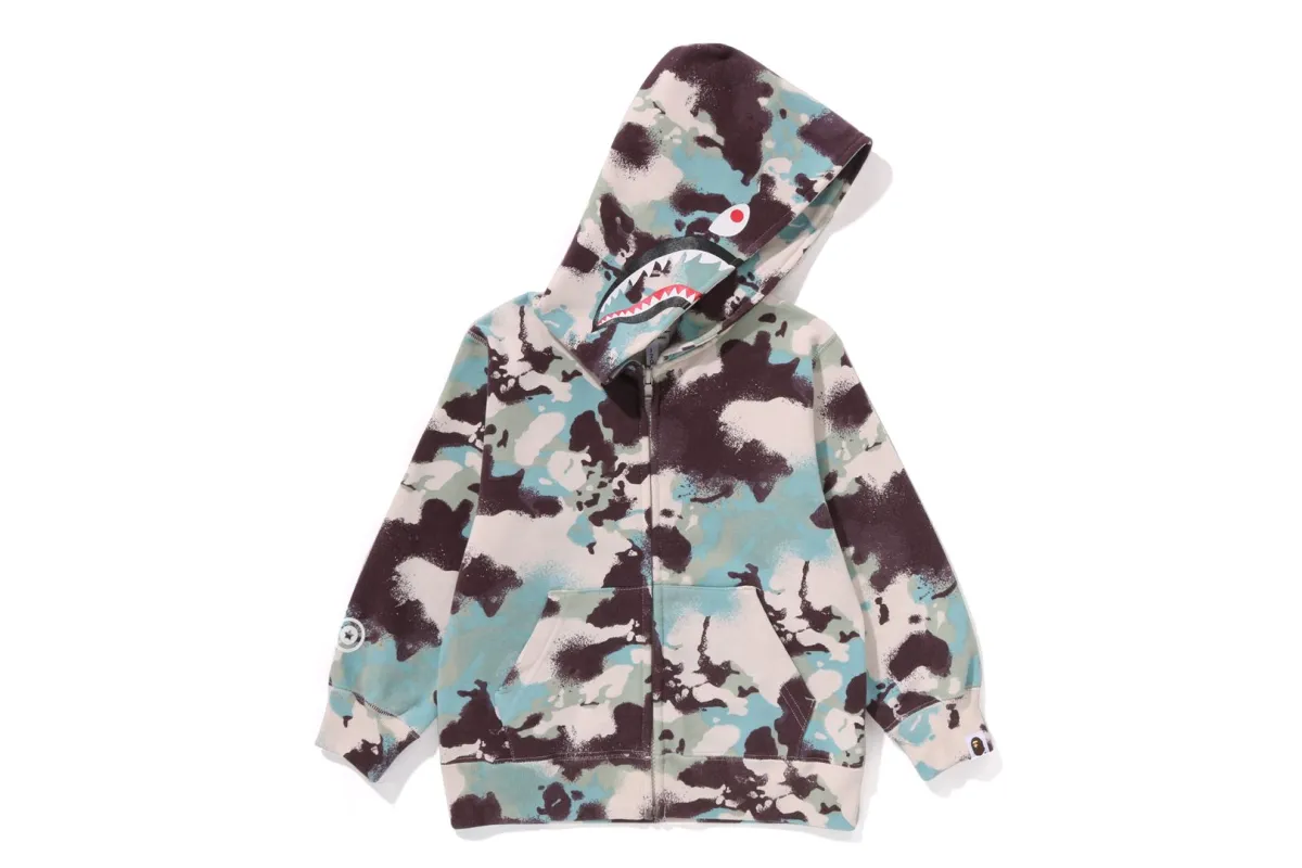 MAP CAMO SHARK ZIP HOODIE sold by Bape