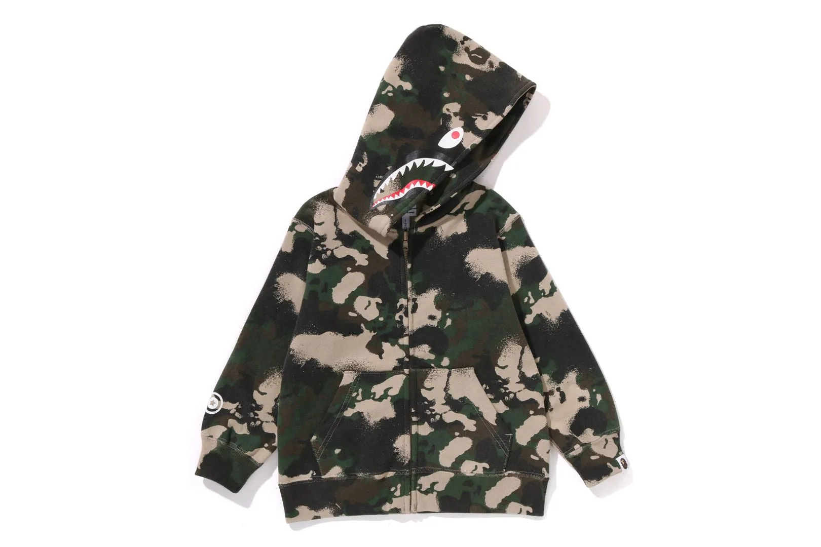 MAP CAMO SHARK ZIP HOODIE sold by Bape product image thumbnail 4