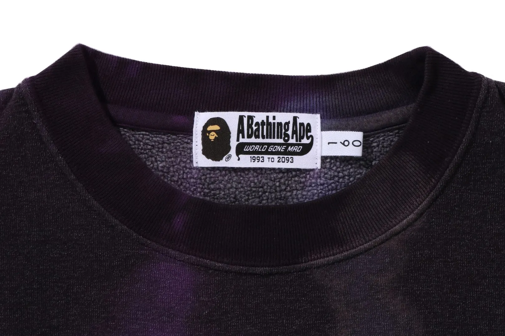 TIE DYE APE HEAD RELAXED FIT CREWNECK SWEATSHIRT sold by Bape product image thumbnail 4