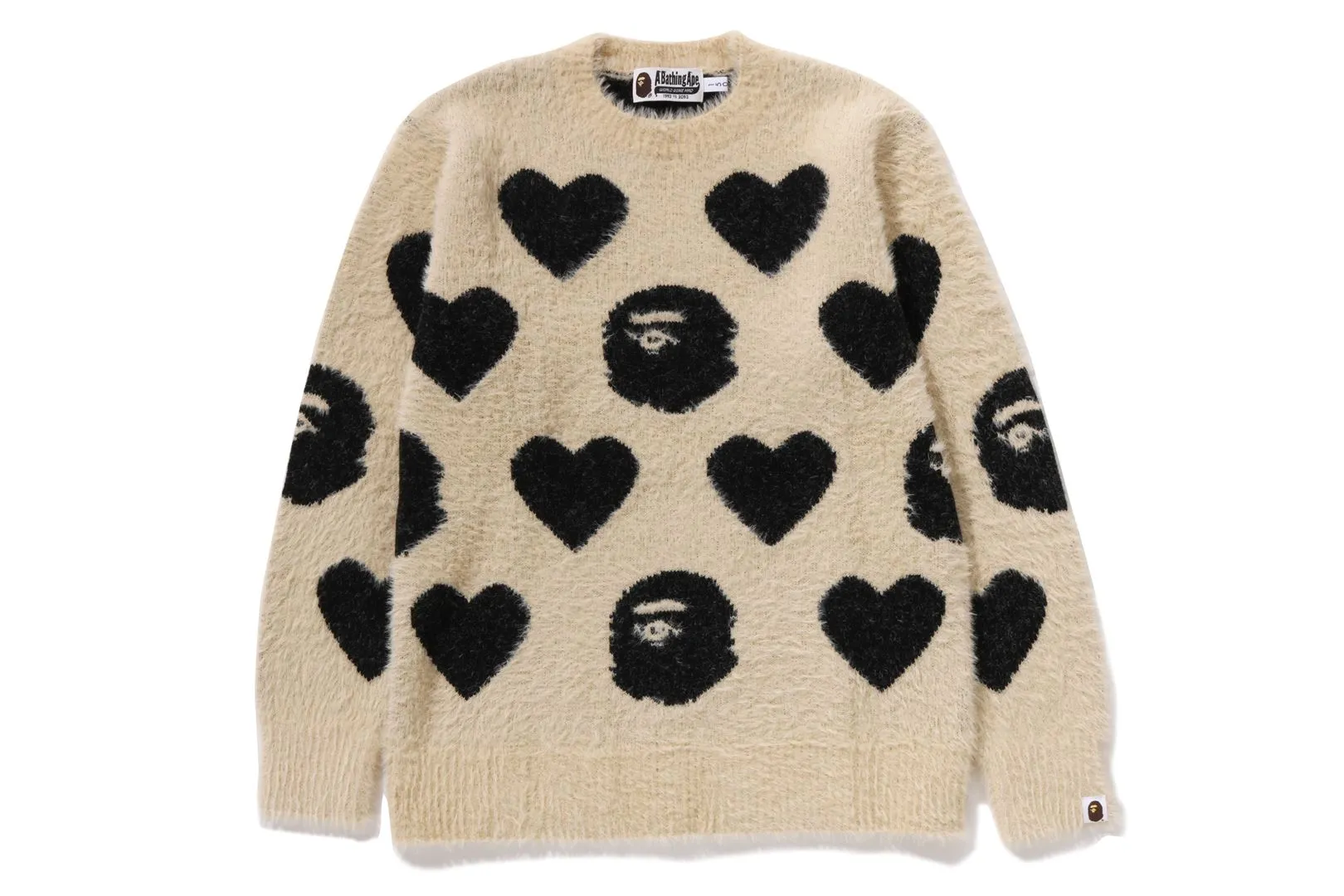 I LOVE BAPE MONOGRAM WOOL MIX SWEATER sold by Bape