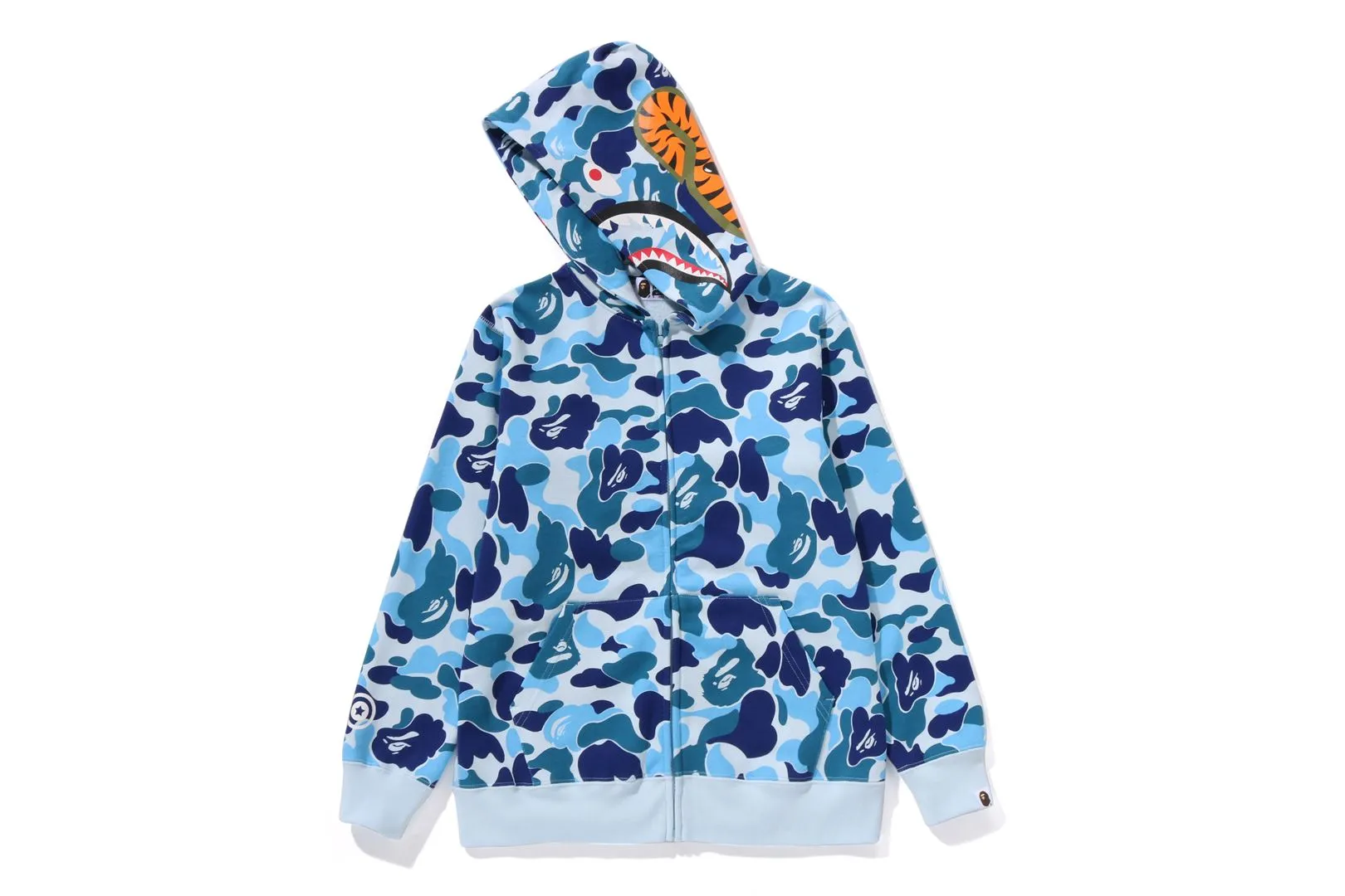 ABC CAMO SHARK ZIP HOODIE sold by Bape product image thumbnail 2
