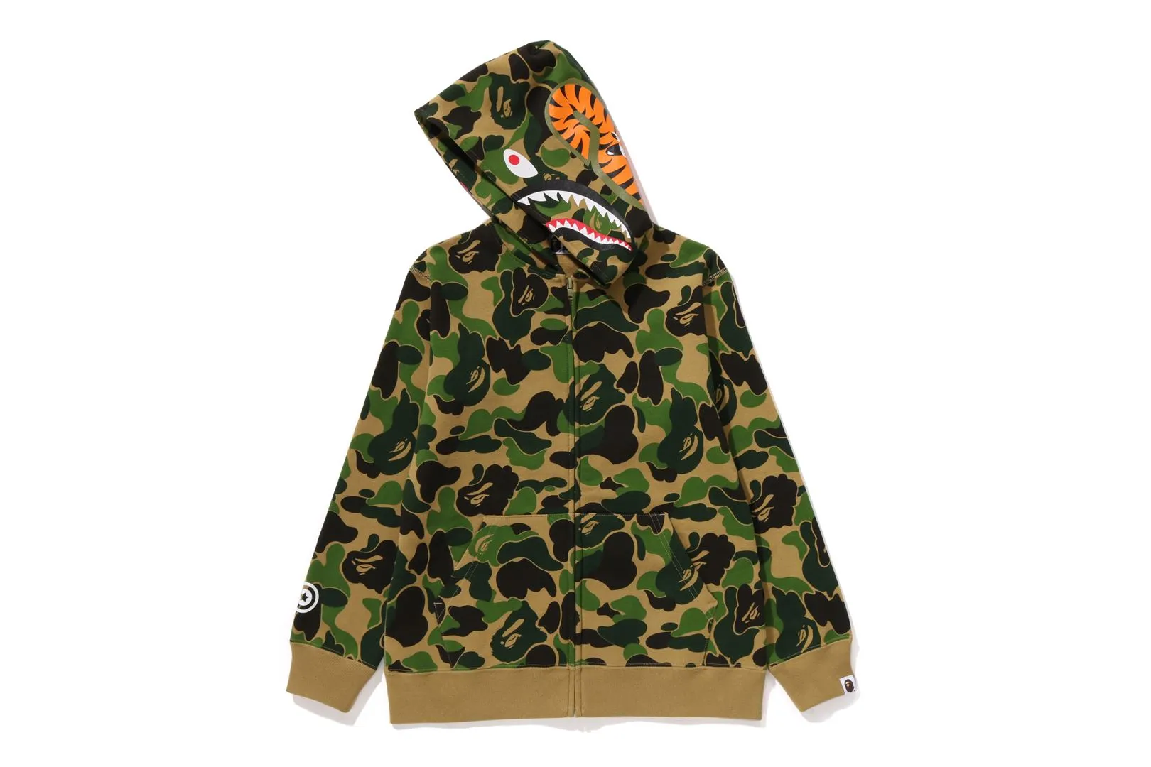ABC CAMO SHARK ZIP HOODIE sold by Bape product image thumbnail 5