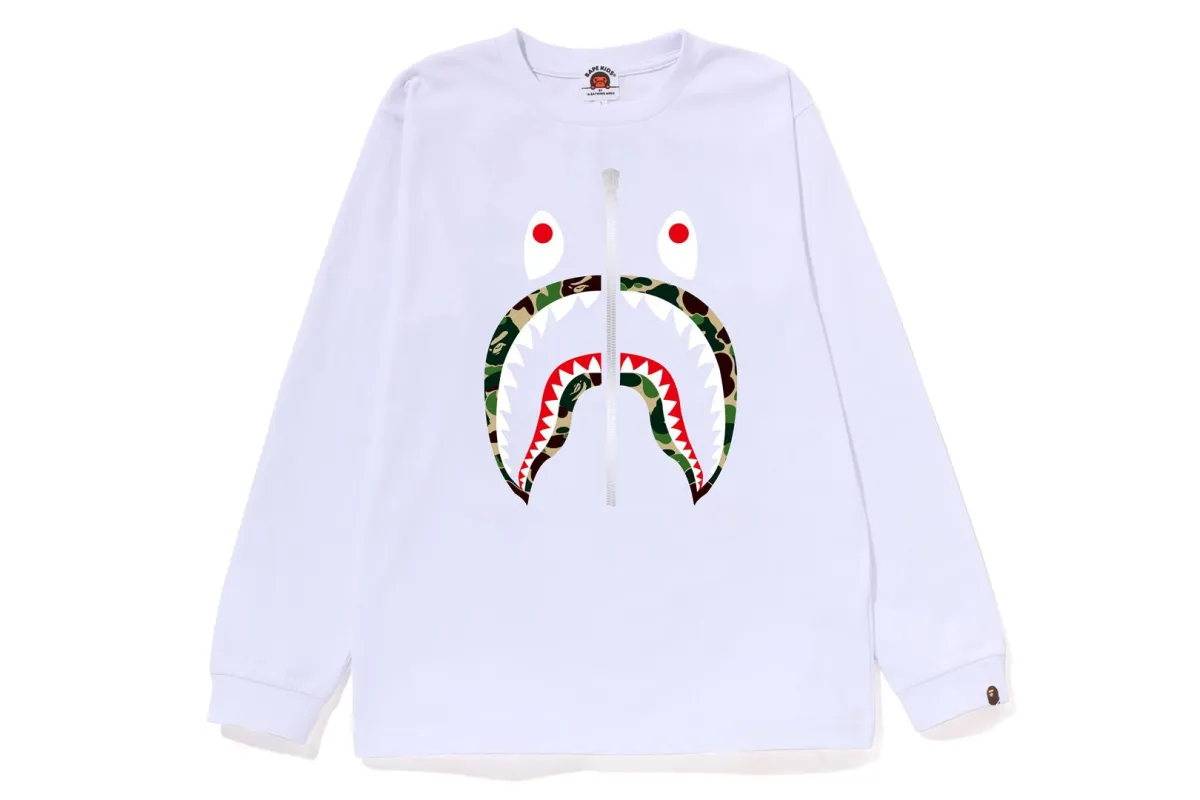 ABC CAMO SHARK LS TEE sold by Bape