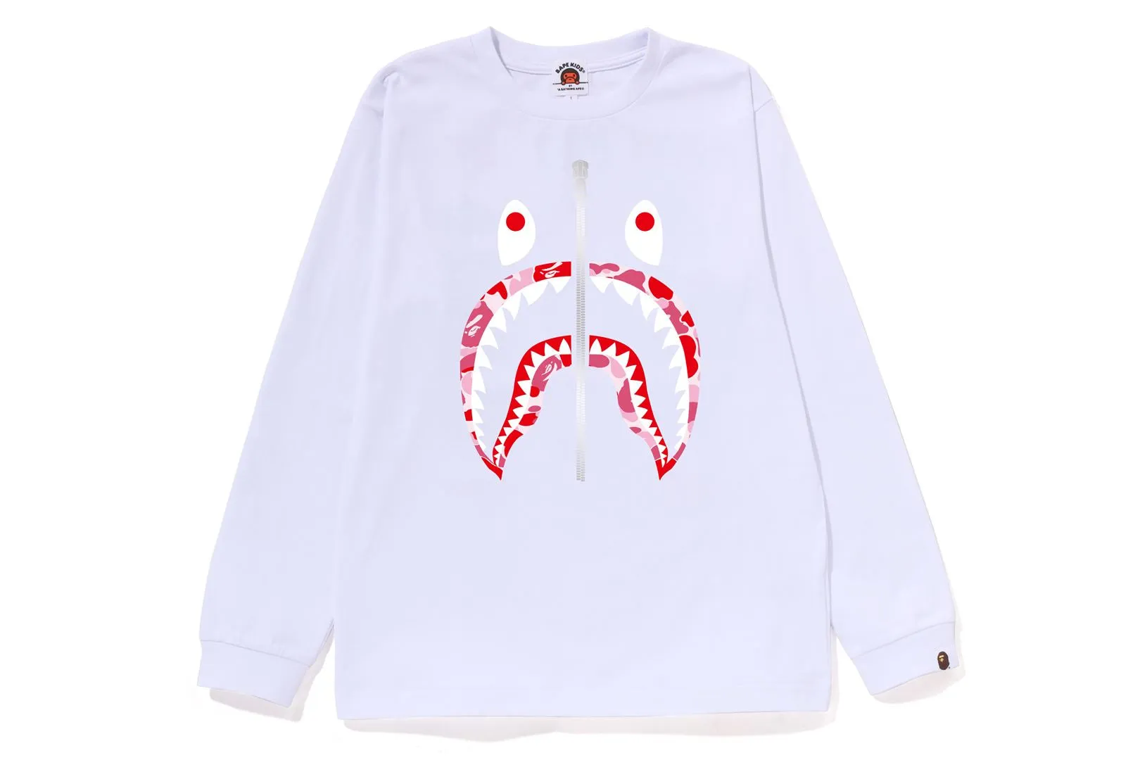 ABC CAMO SHARK LS TEE sold by Bape product image thumbnail 5