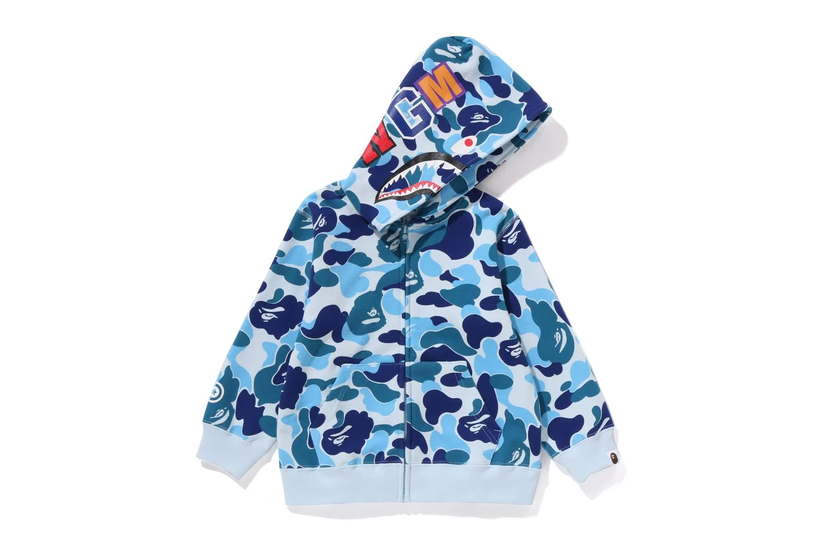 ABC CAMO SHARK ZIP HOODIE sold by Bape product image thumbnail 4