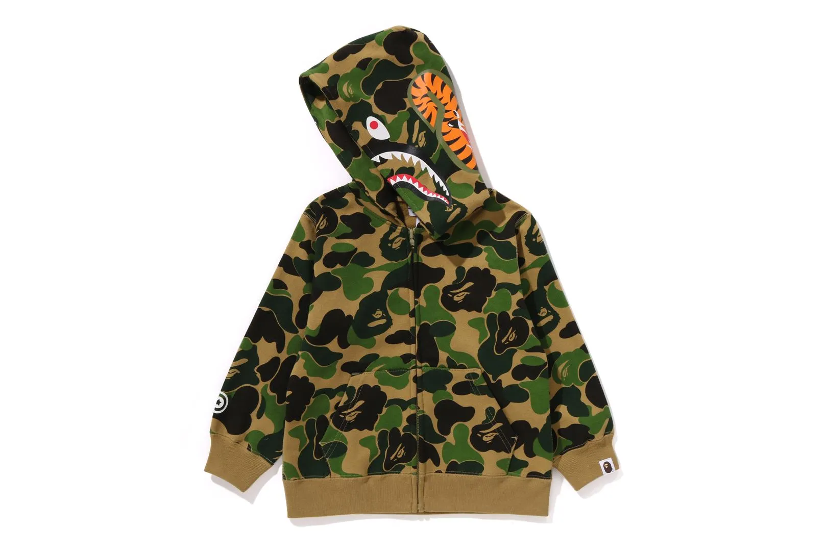 ABC CAMO SHARK ZIP HOODIE sold by Bape product image thumbnail 2