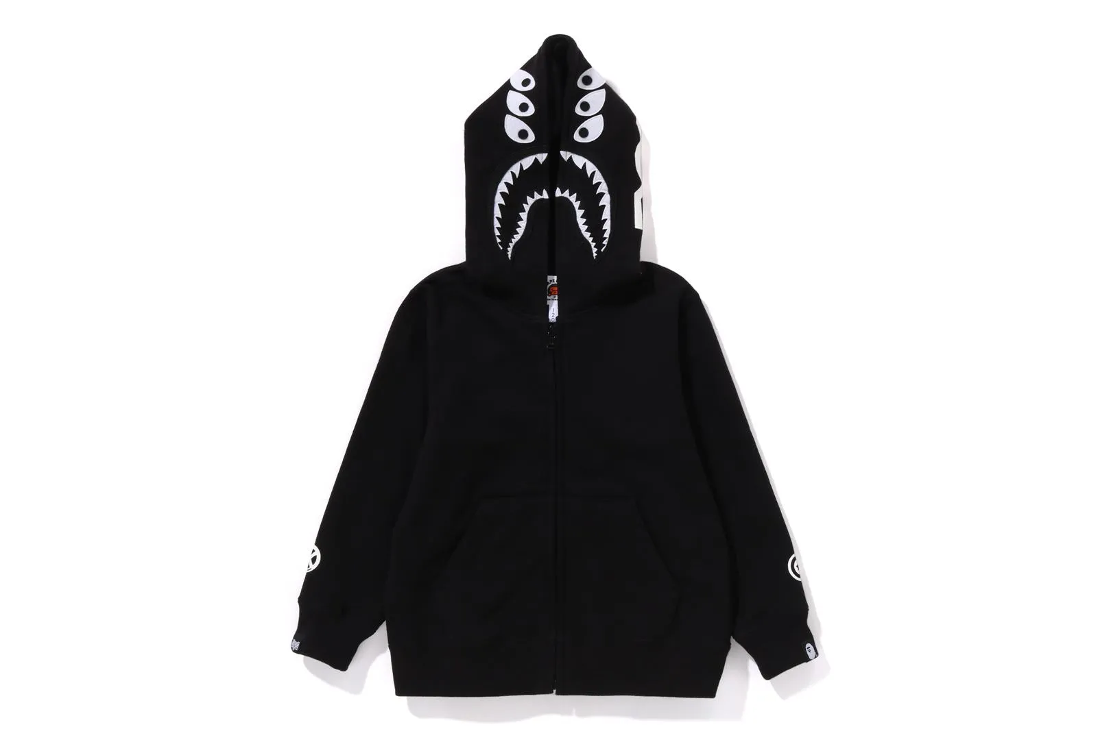 【 BAPE X BOUNTY HUNTER 】MAD SHARK FULL ZIP HOODIE sold by Bape