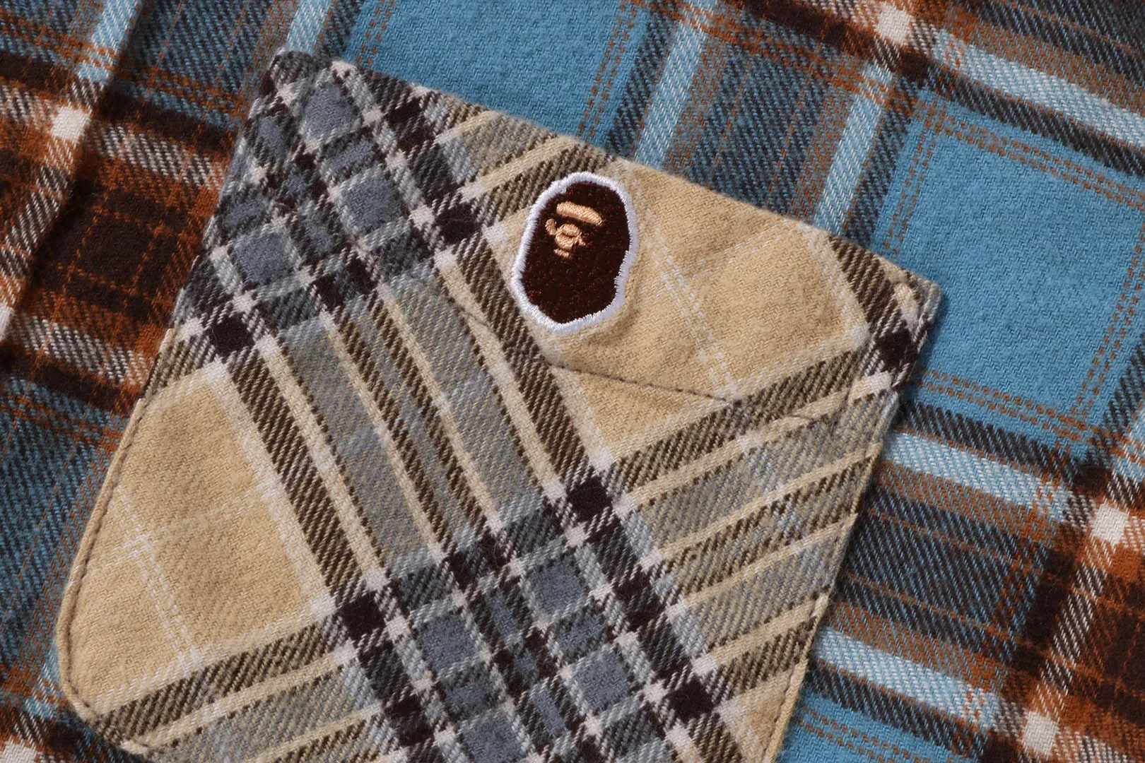 MULTI CHECK FLANNEL SHIRT sold by Bape product image thumbnail 3