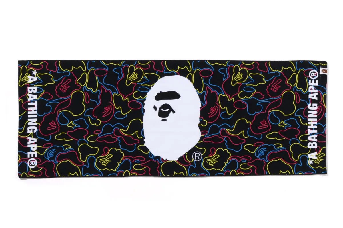 NEON CAMO SPORTS TOWEL sold by Bape