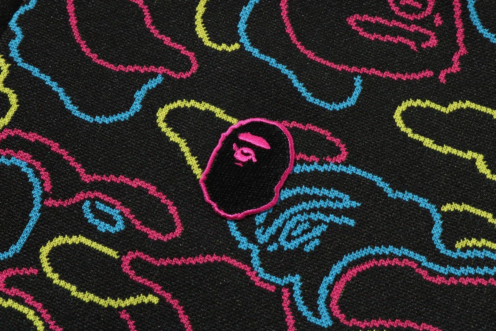 NEON CAMO JACQUARD TRACK JACKET sold by Bape product image thumbnail 3