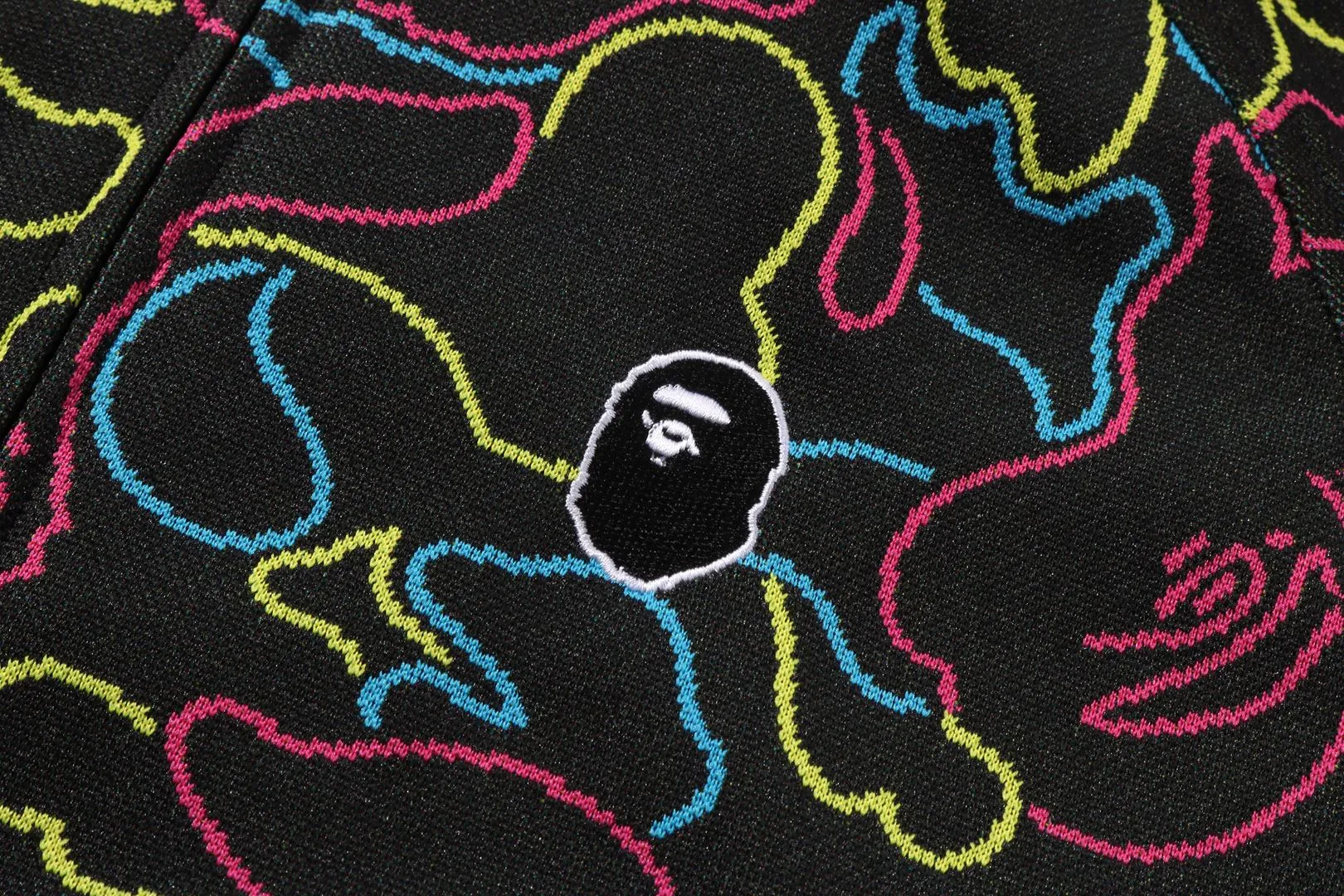 NEON CAMO JACQUARD TRACK JACKET sold by Bape product image thumbnail 3