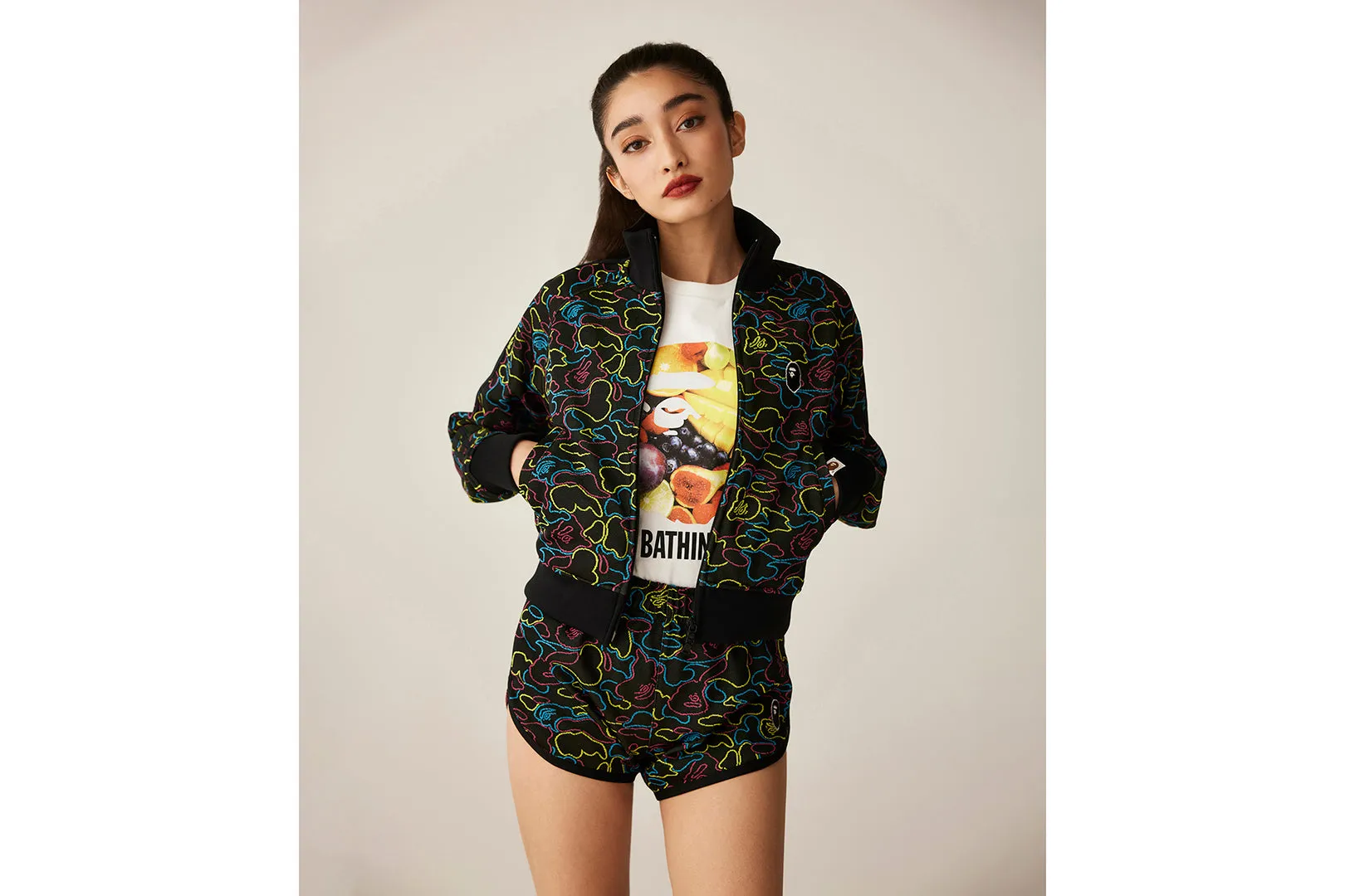NEON CAMO JACQUARD TRACK JACKET sold by Bape product image thumbnail 5