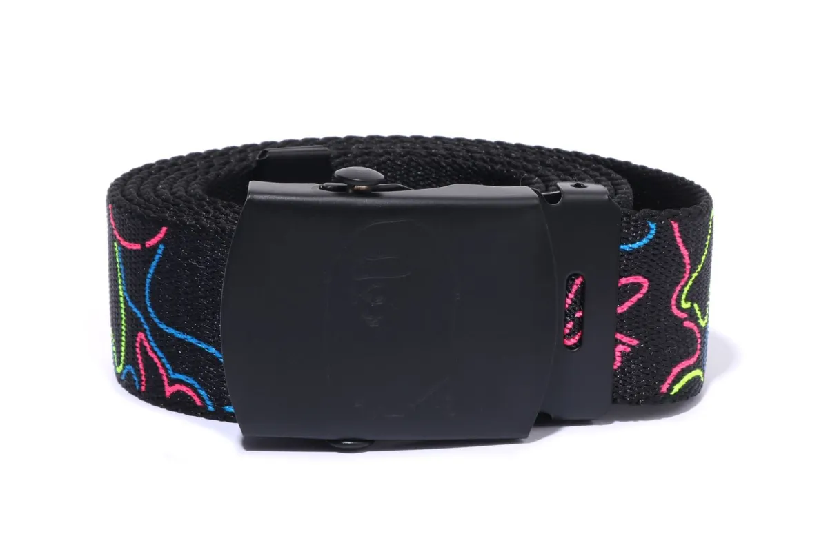 NEON CAMO GI BELT made by Bape