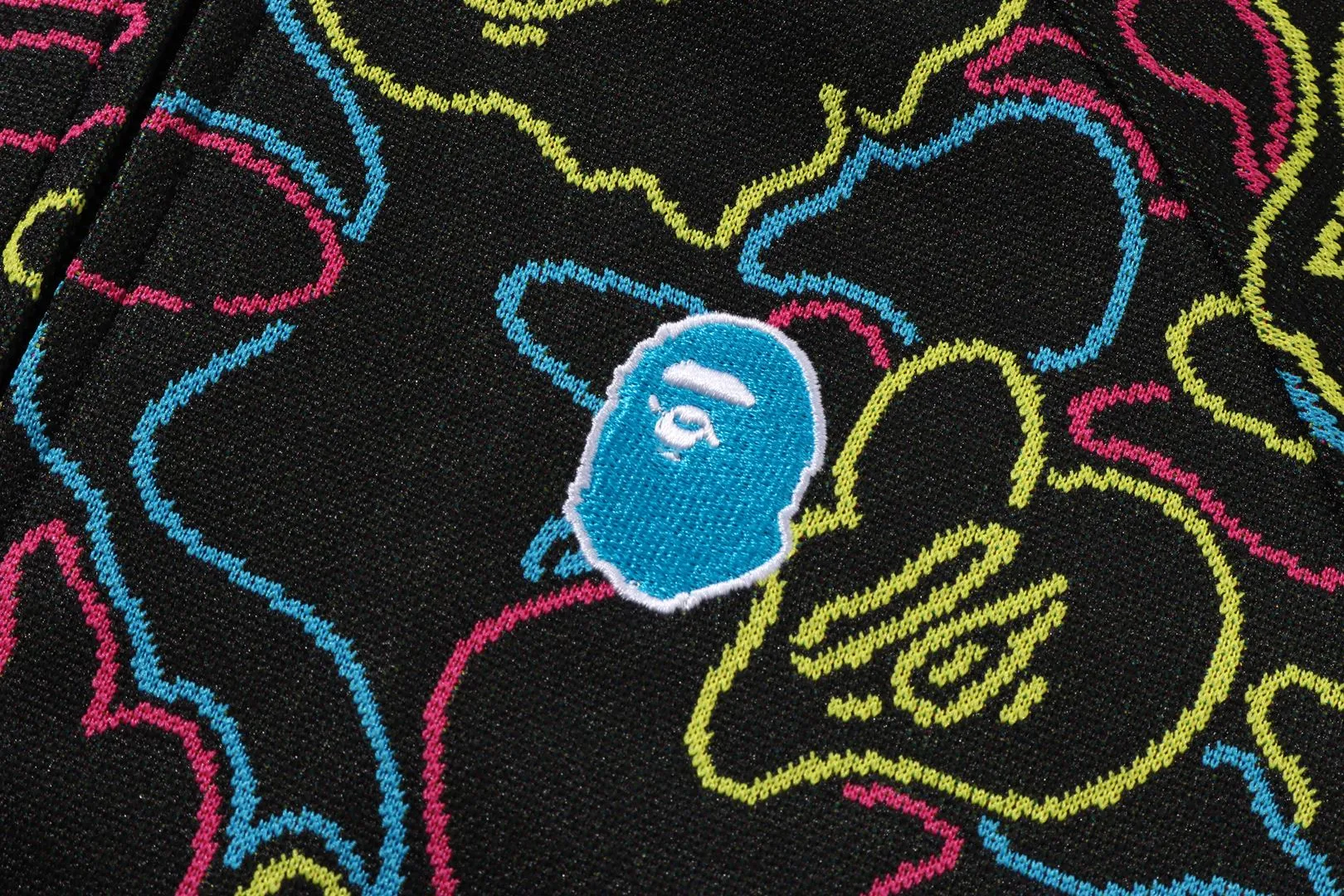 NEON CAMO JACQUARD TRACK JACKET sold by Bape product image thumbnail 3