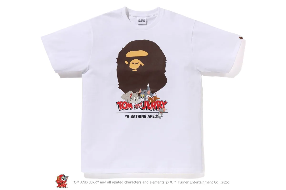 【 BAPE X TOM AND JERRY 85TH 】APE HEAD TEE #2 sold by Bape