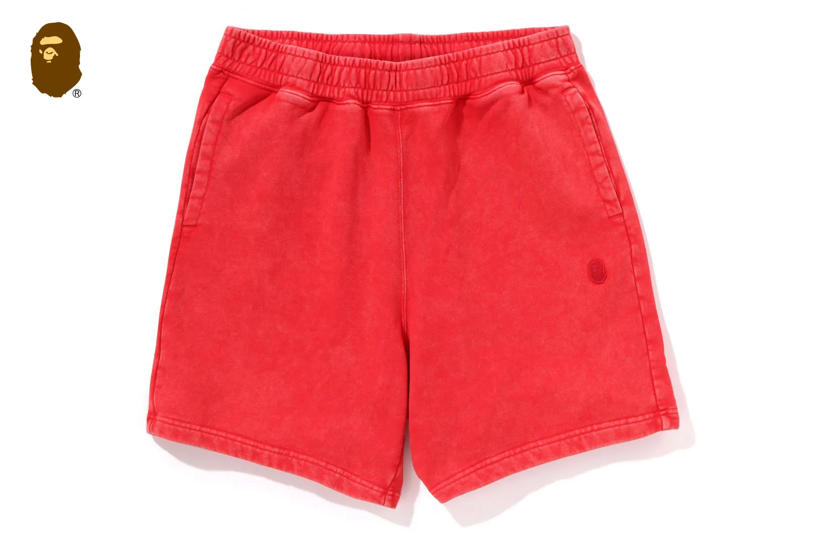 GARMENT DYE ONE POINT RELAXED FIT SWEAT SHORTS sold by Bape