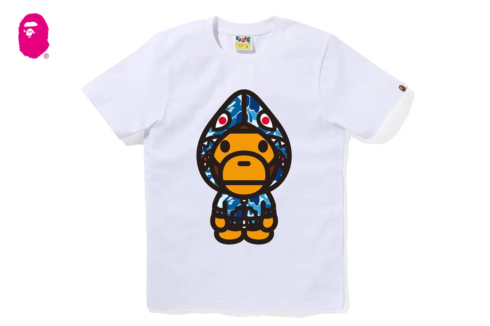 ABC CAMO SHARK HOODIE MILO TEE sold by Bape product image thumbnail 5