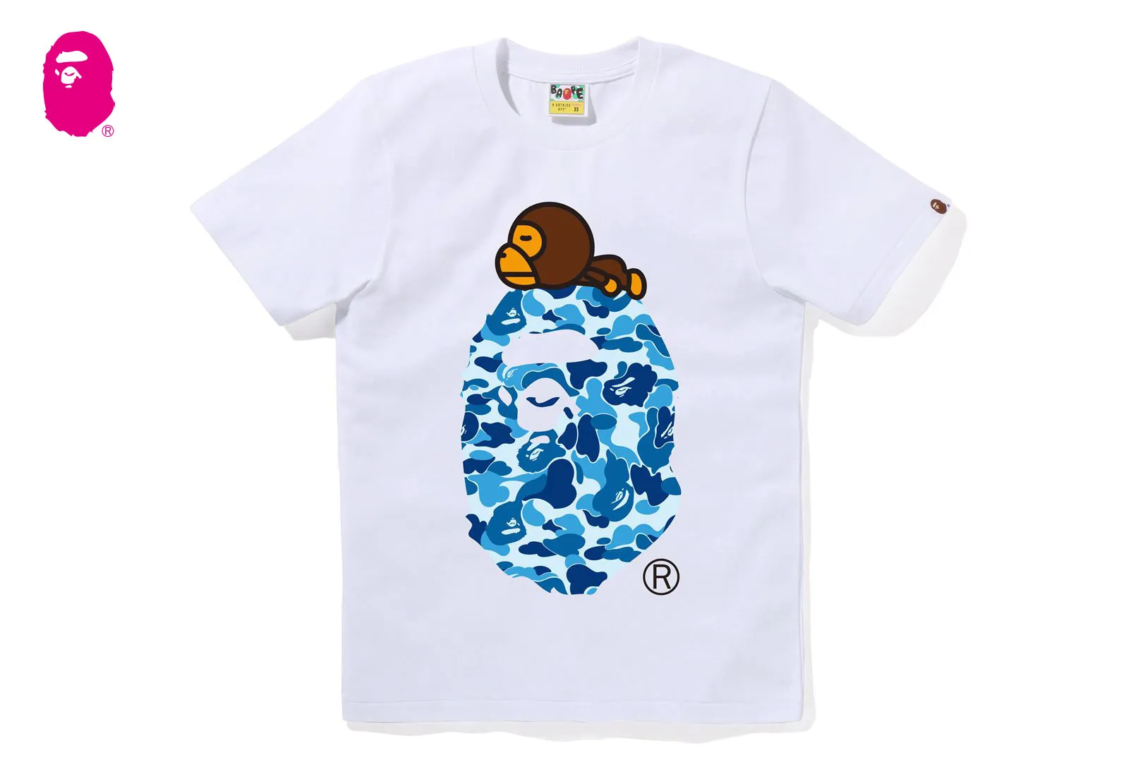 ABC CAMO MILO ON BIG APE TEE sold by Bape