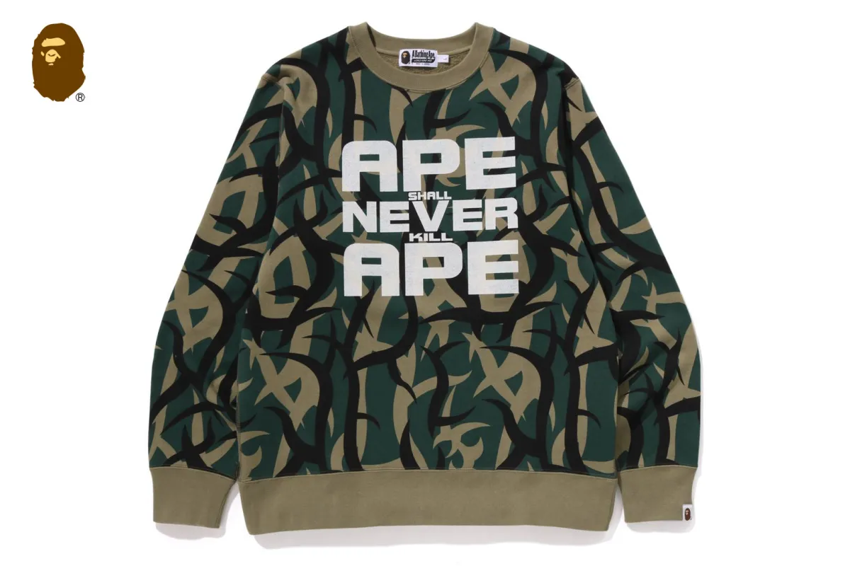 TRIAL CAMO CREWNECK SWEATSHIRT sold by Bape
