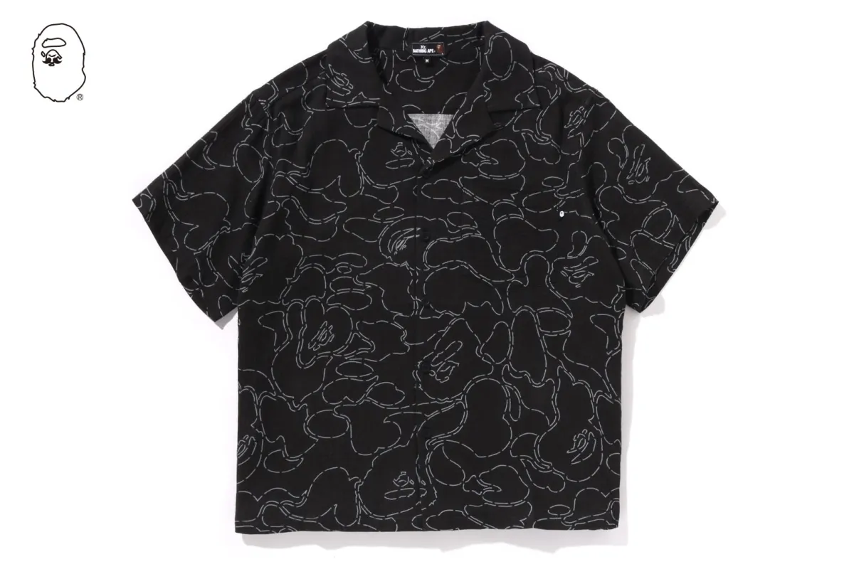PRINTED CASUAL SS SHIRT sold by Bape