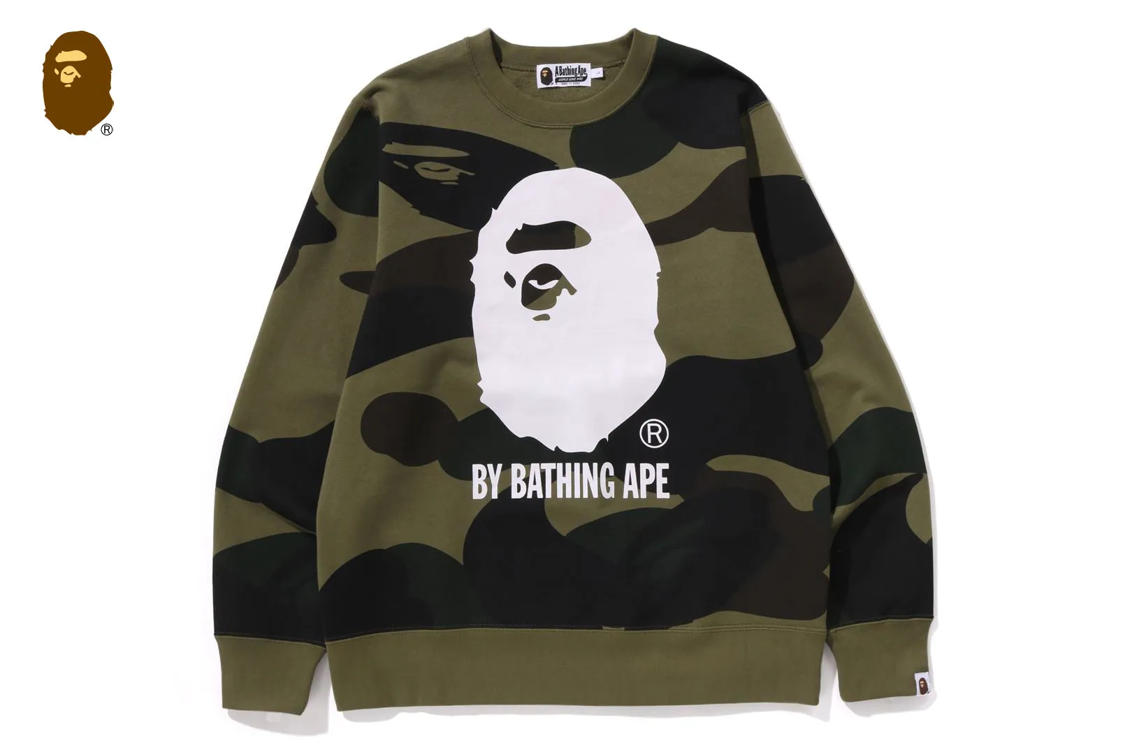 GIANT 1ST CAMO BY BATHING APE CREWNECK SWEATSHIRT sold by Bape product image thumbnail 4