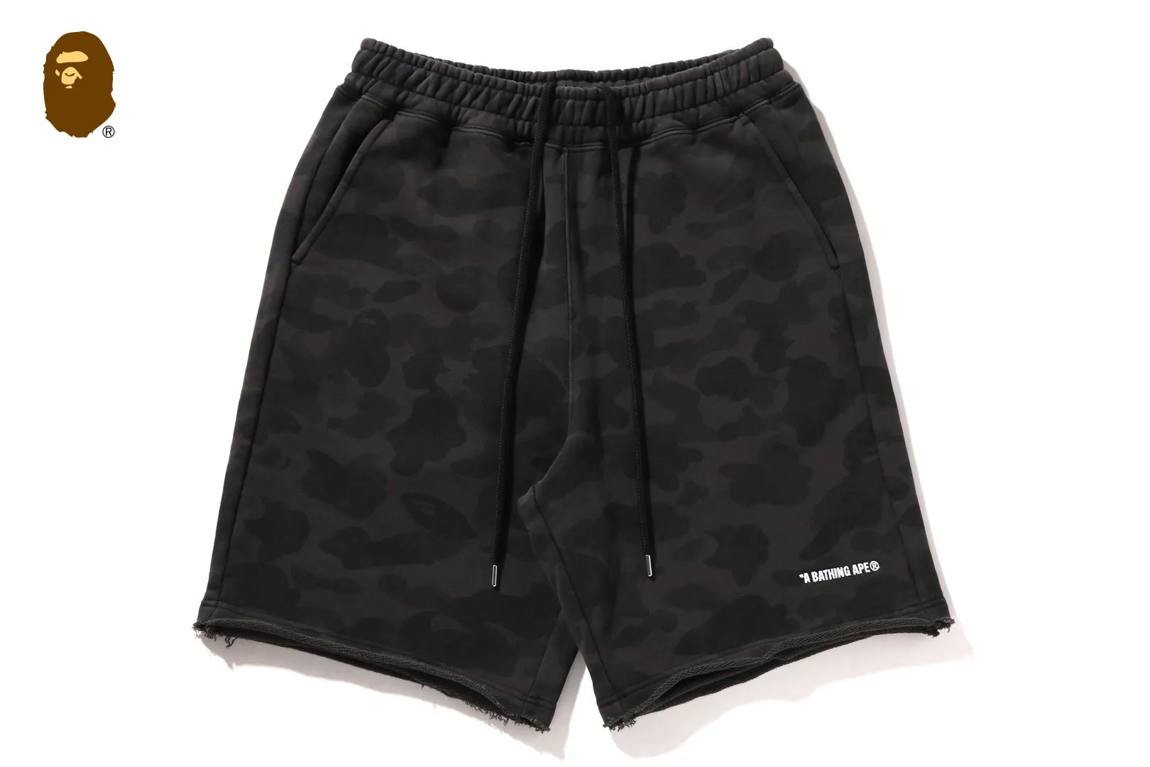 1ST CAMO HEAVY WASHED RELAXED FIT SWEAT SHORTS sold by Bape