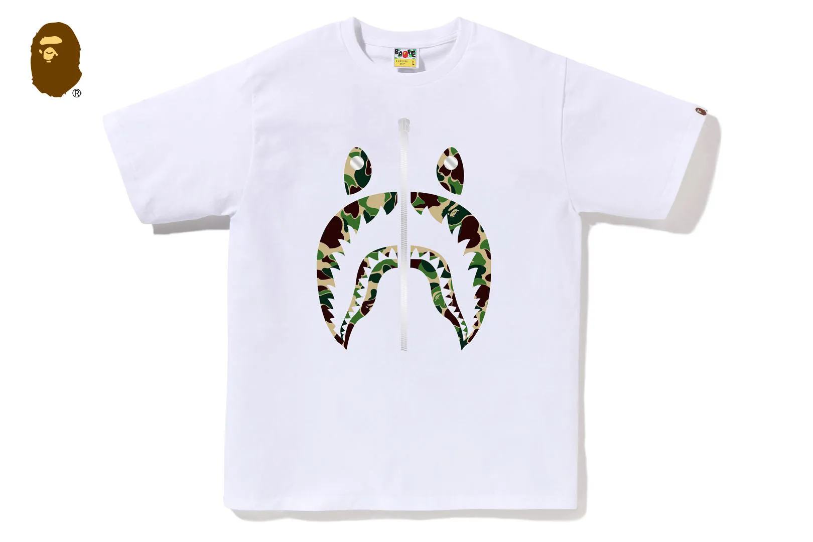 ABC CAMO SHARK TEE sold by Bape
