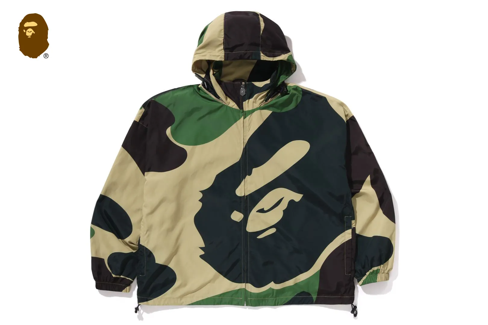 ABC CAMO HOODED JACKET sold by Bape