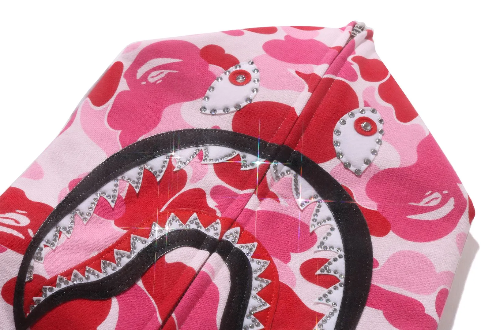 ABC CAMO CRYSTAL STONE SHARK FULL ZIP HOODIE sold by Bape product image thumbnail 4