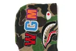 ABC CAMO CROCHET RELAXED FIT SHARK FULL ZIP HOODIE sold by Bape