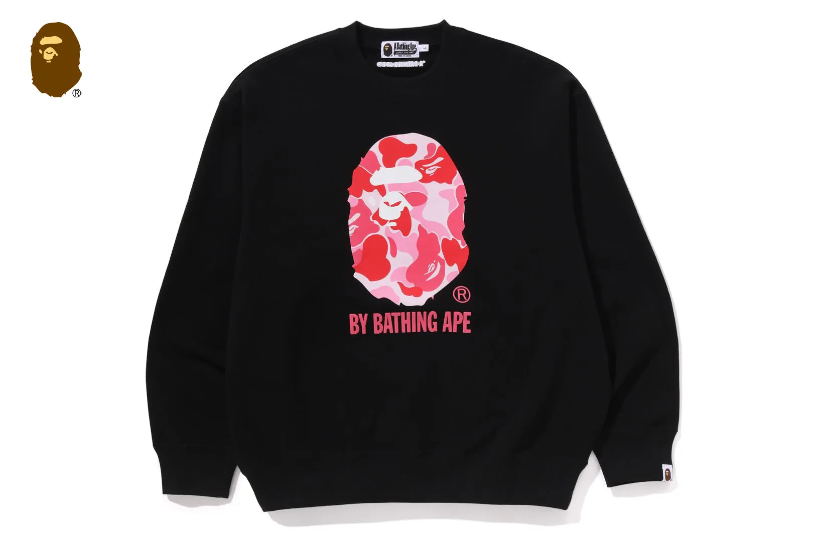 ABC CAMO APE HEAD RELAX FIT CREWNECK SWEATSHIRT sold by Bape product image thumbnail 5