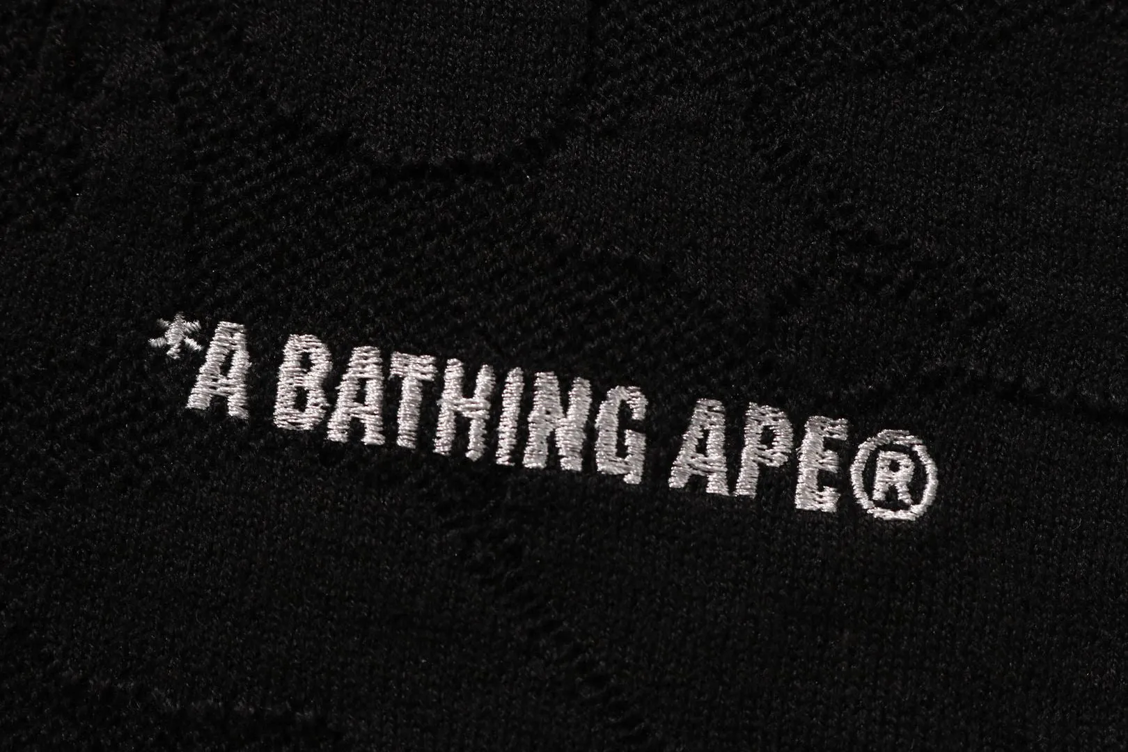 SOLID CAMO JACQUARD RELAX FIT POLO SHIRT sold by Bape product image thumbnail 3