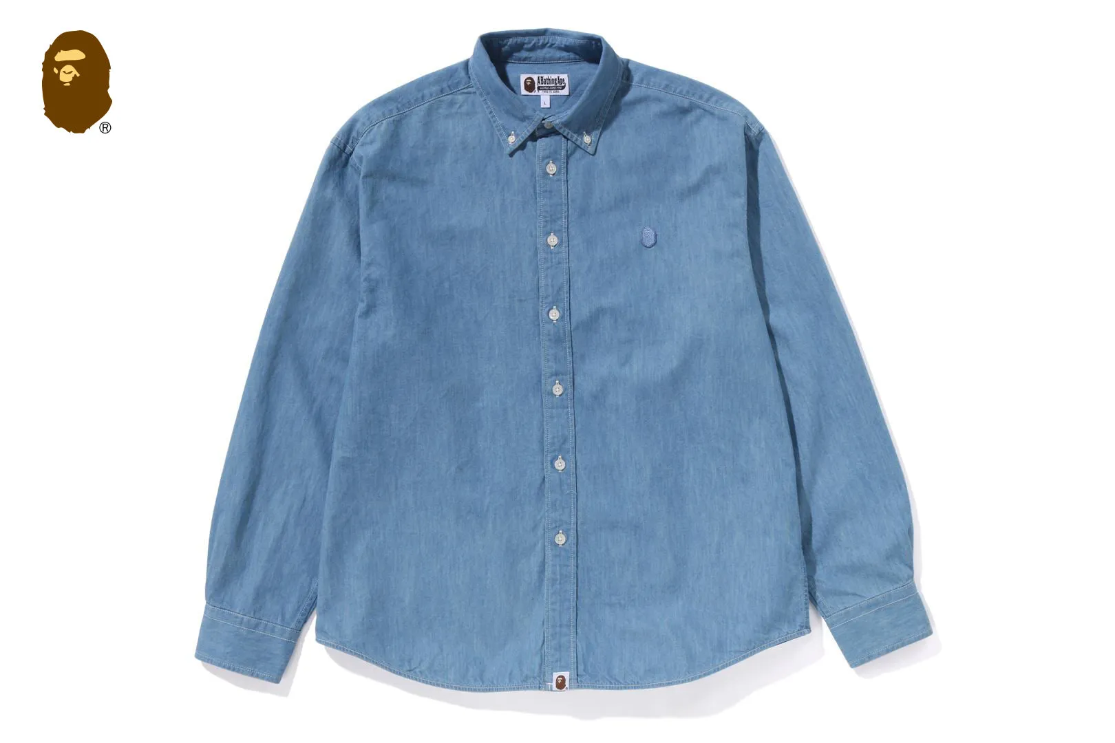 ONE POINT LIGHT WEIGHT DENIM LS SHIRT sold by Bape product image thumbnail 5