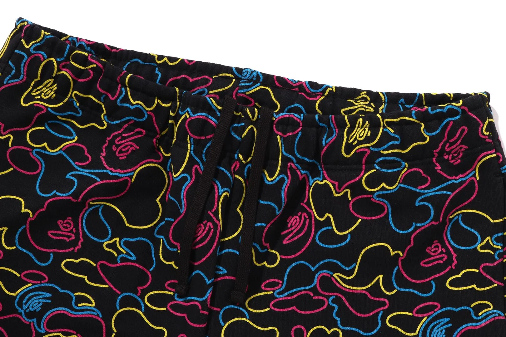 NEON CAMO REGULAR FIT SWEAT SHORTS sold by Bape product image thumbnail 4