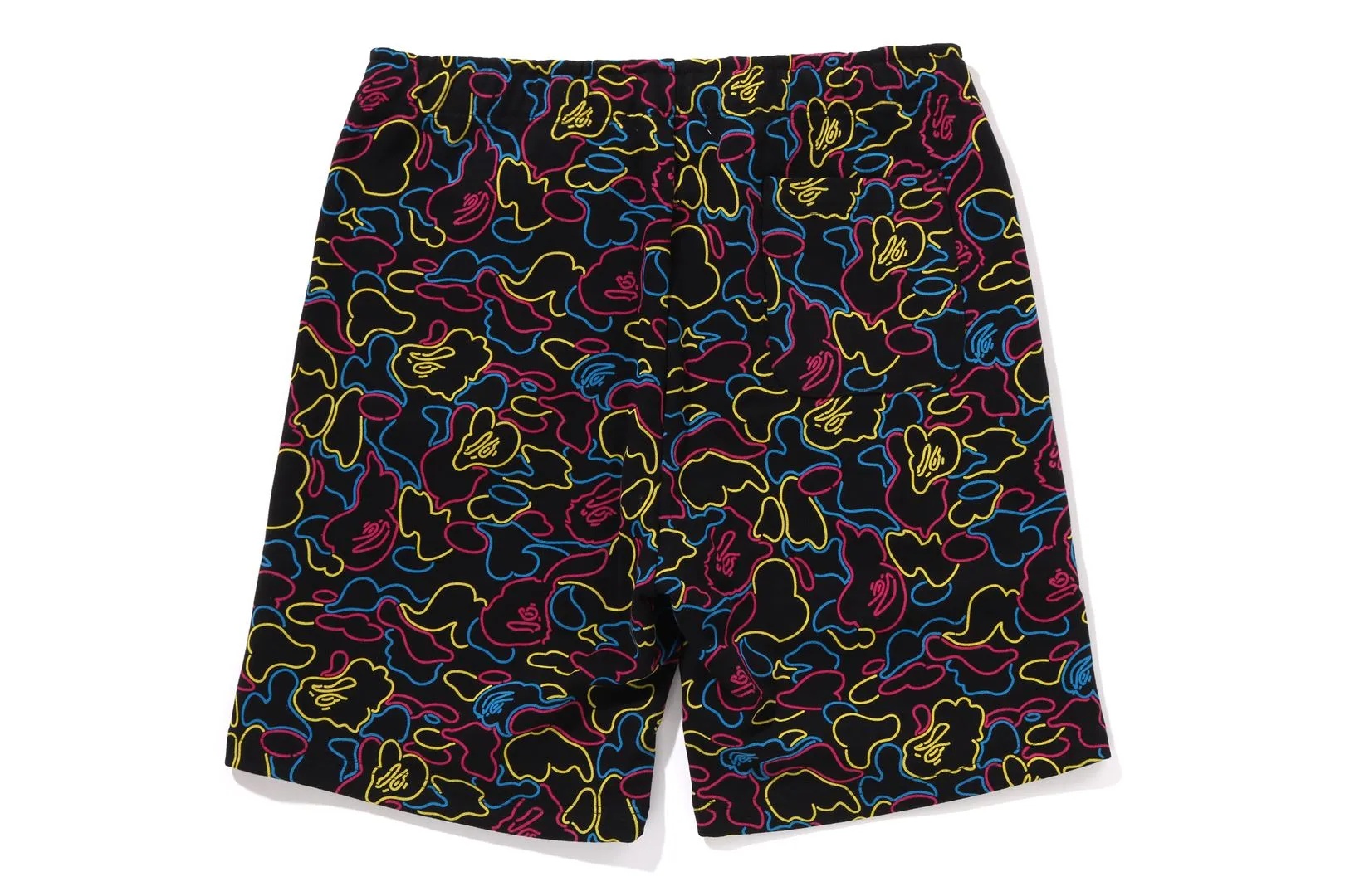NEON CAMO REGULAR FIT SWEAT SHORTS sold by Bape product image thumbnail 2