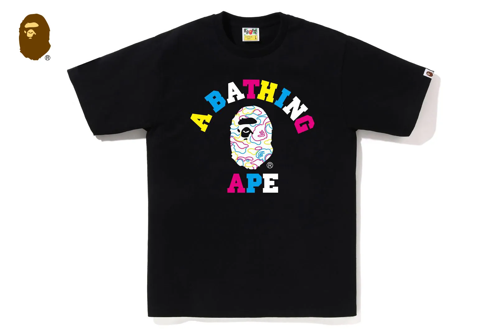 NEON CAMO COLLEGE TEE sold by Bape product image thumbnail 3