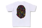 NEON CAMO BIG APE HEAD TEE sold by Bape