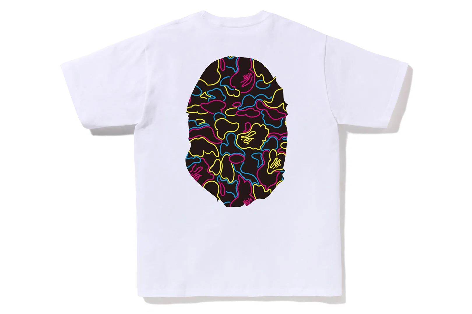 NEON CAMO BIG APE HEAD TEE sold by Bape product image thumbnail 2