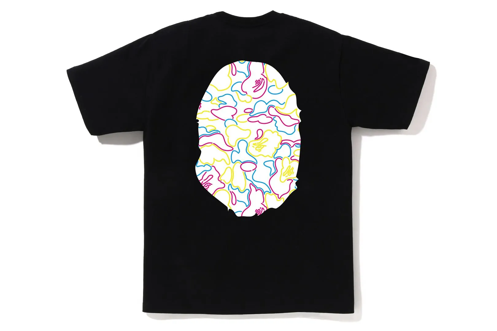 NEON CAMO BIG APE HEAD TEE sold by Bape product image thumbnail 4